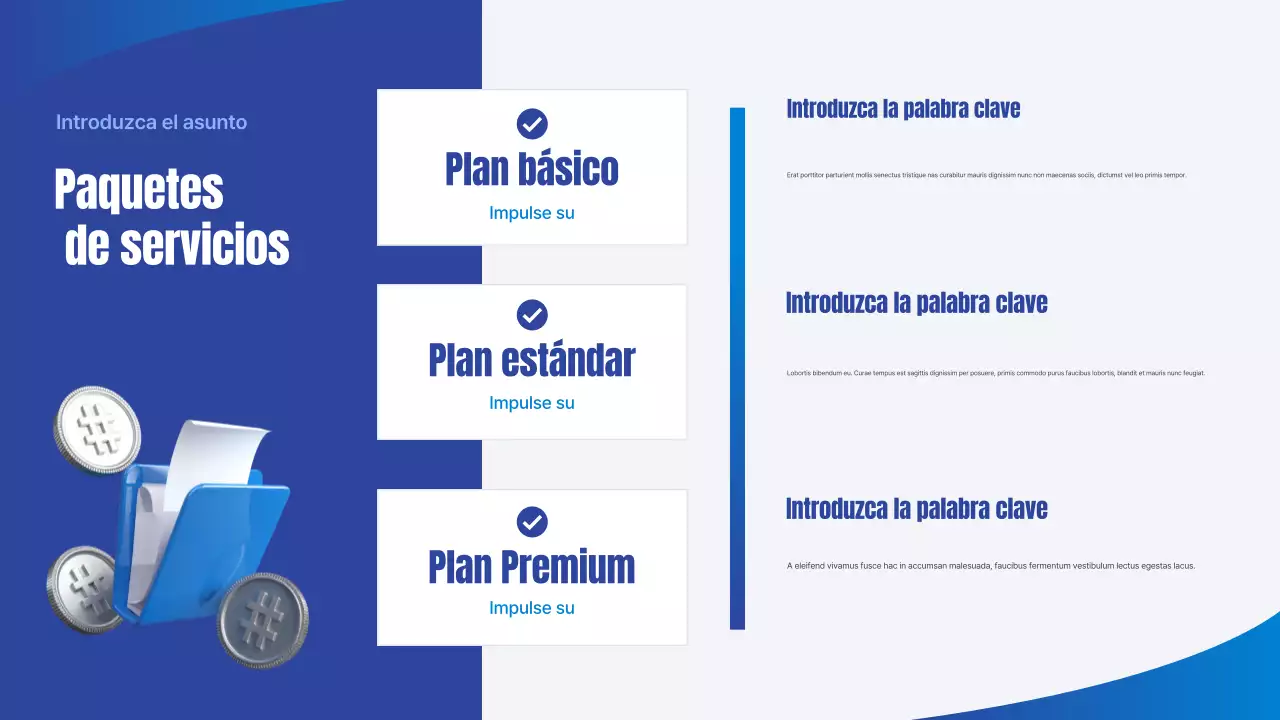 Presentación comercial de la Agencia Tributaria Blue Simple