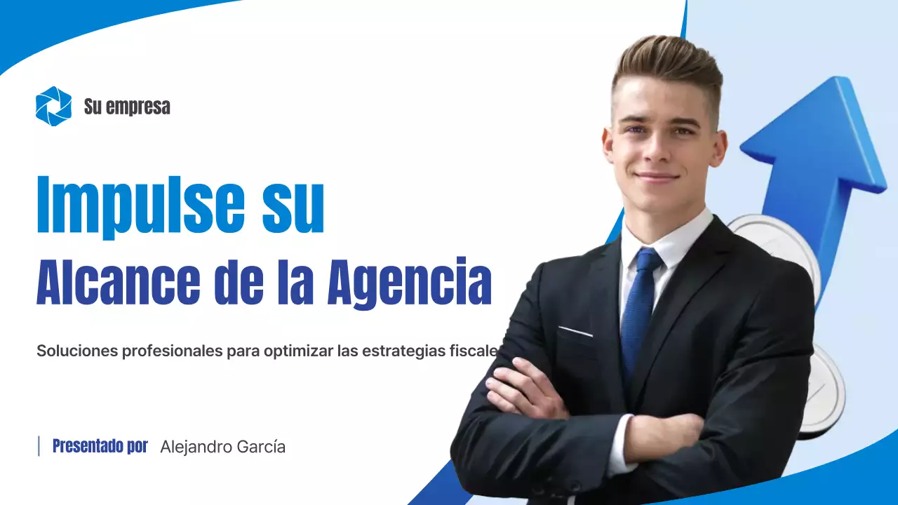 Presentación comercial de la Agencia Tributaria Blue Simple