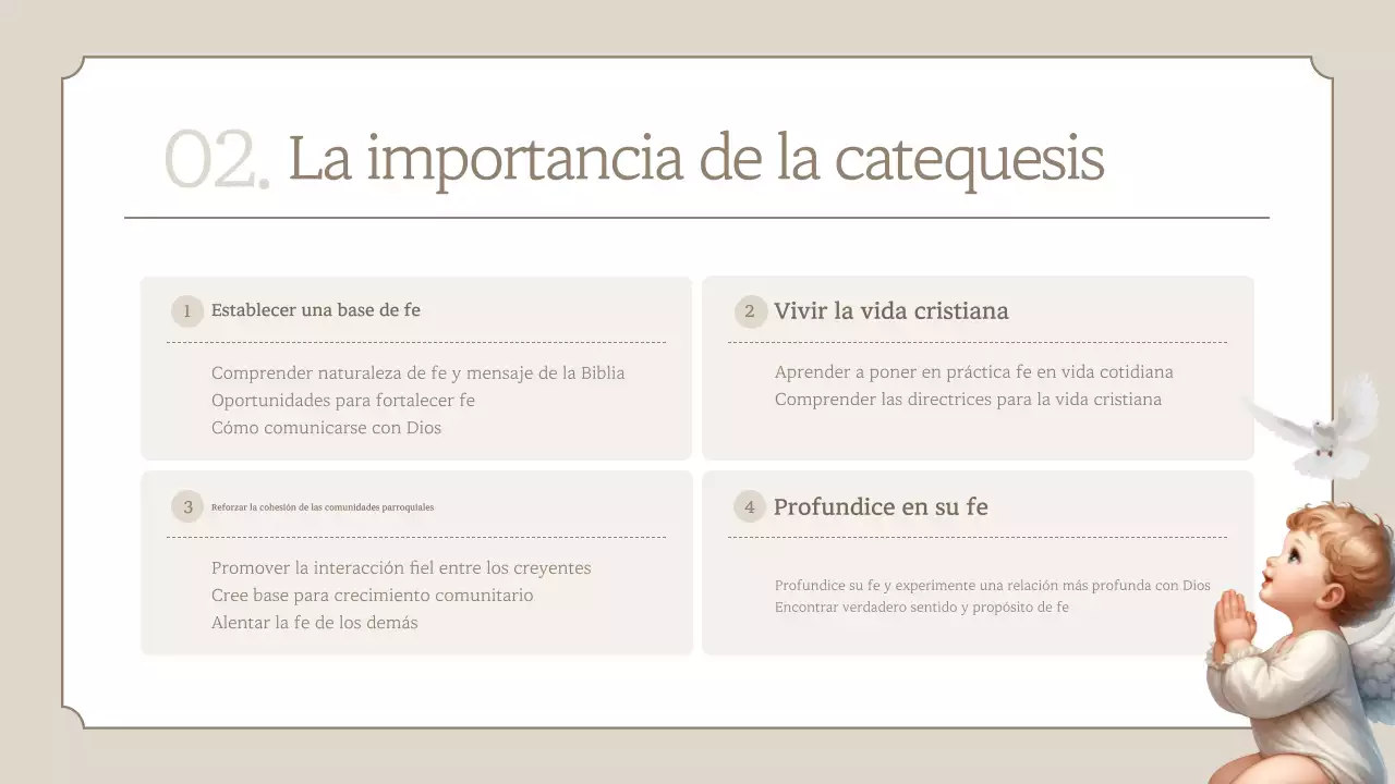 Guía educativa infantil clásica beige