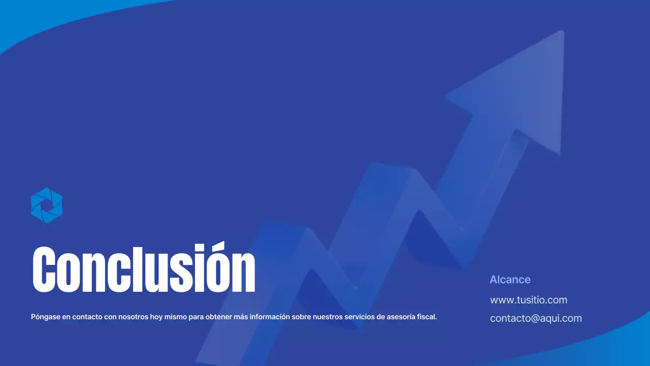 Presentación comercial de la Agencia Tributaria Blue Simple