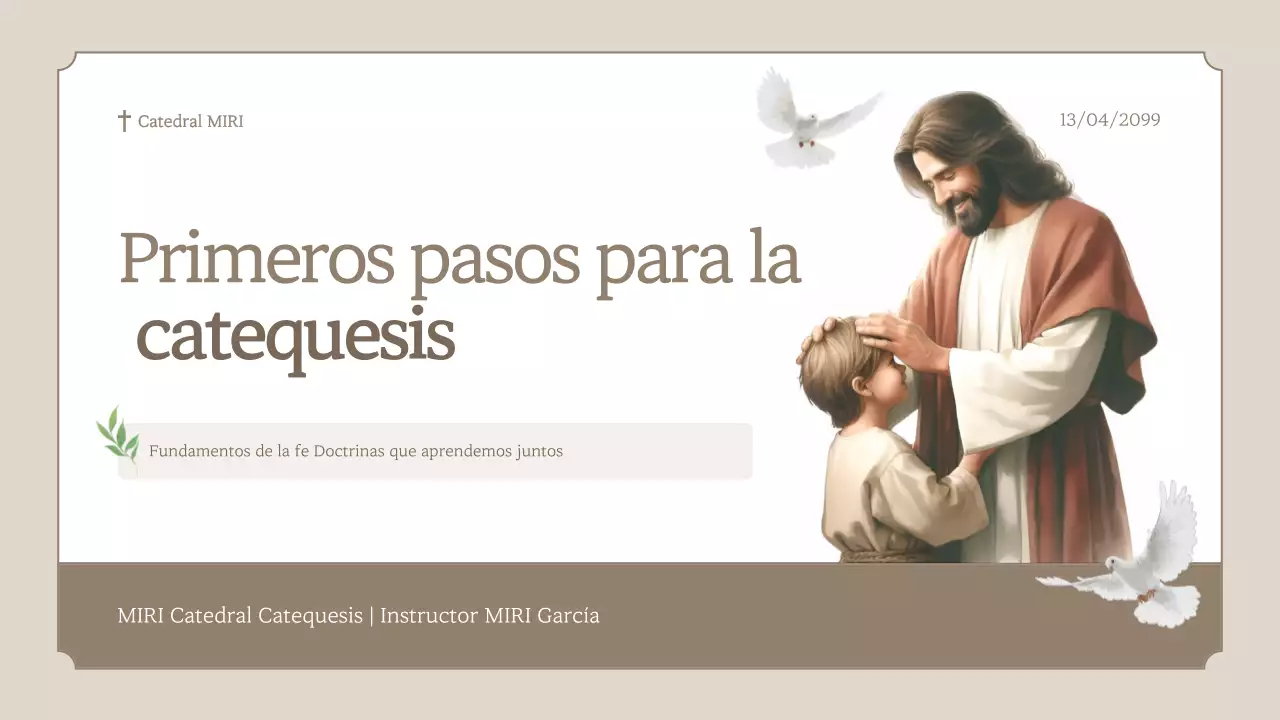 Guía educativa infantil clásica beige