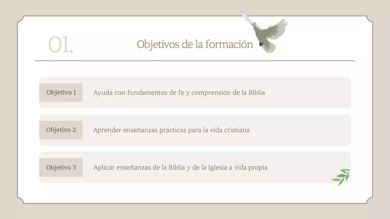 Guía educativa infantil clásica beige