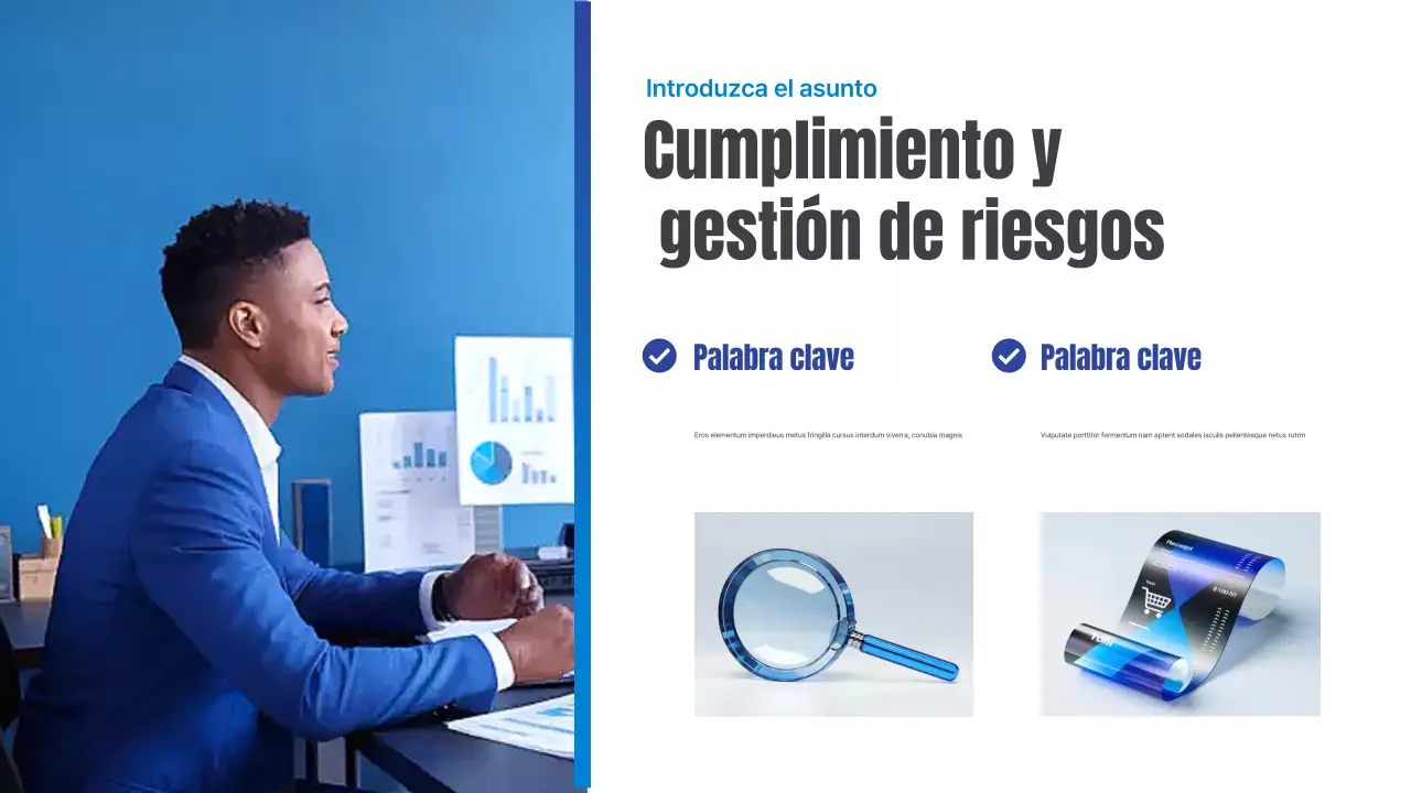 Presentación comercial de la Agencia Tributaria Blue Simple