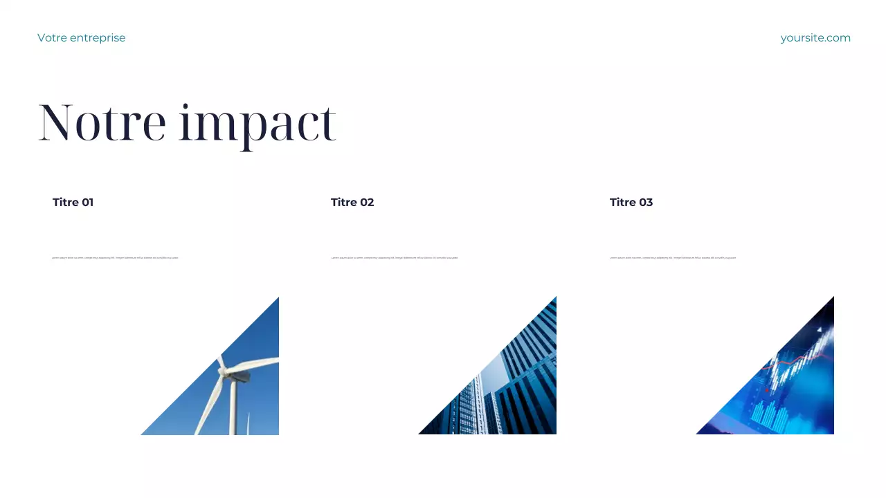 Présentation de Sustainable Earth en bleu sarcelle et blanc