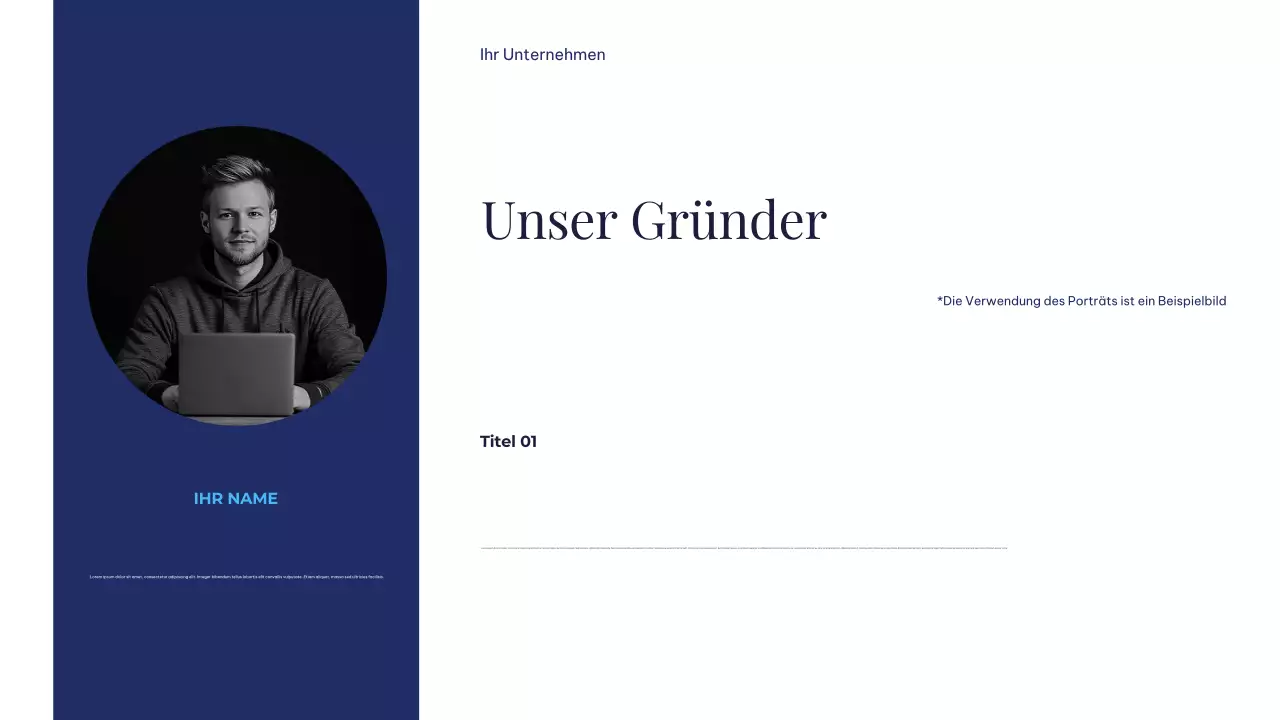 Einfache, minimalistische, nachhaltige Erdpräsentation in Weiß und Blau