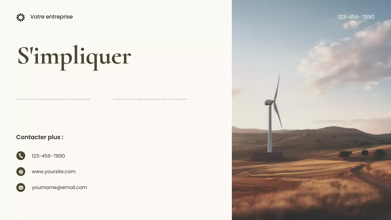 Présentation Brown Photocentric Sustainable Earth