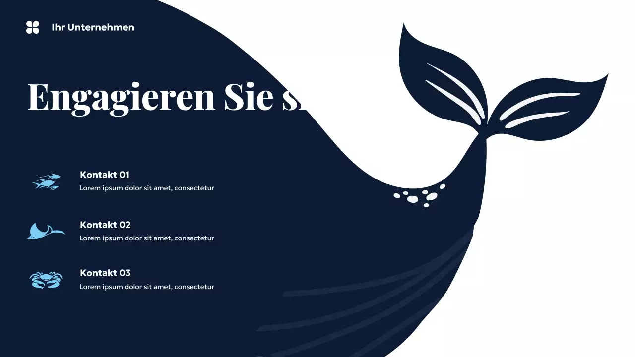 Blauer Ozean, nachhaltige Erde, Präsentation