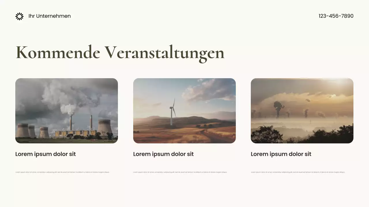 Brown Photocentric Nachhaltige Erde Präsentation