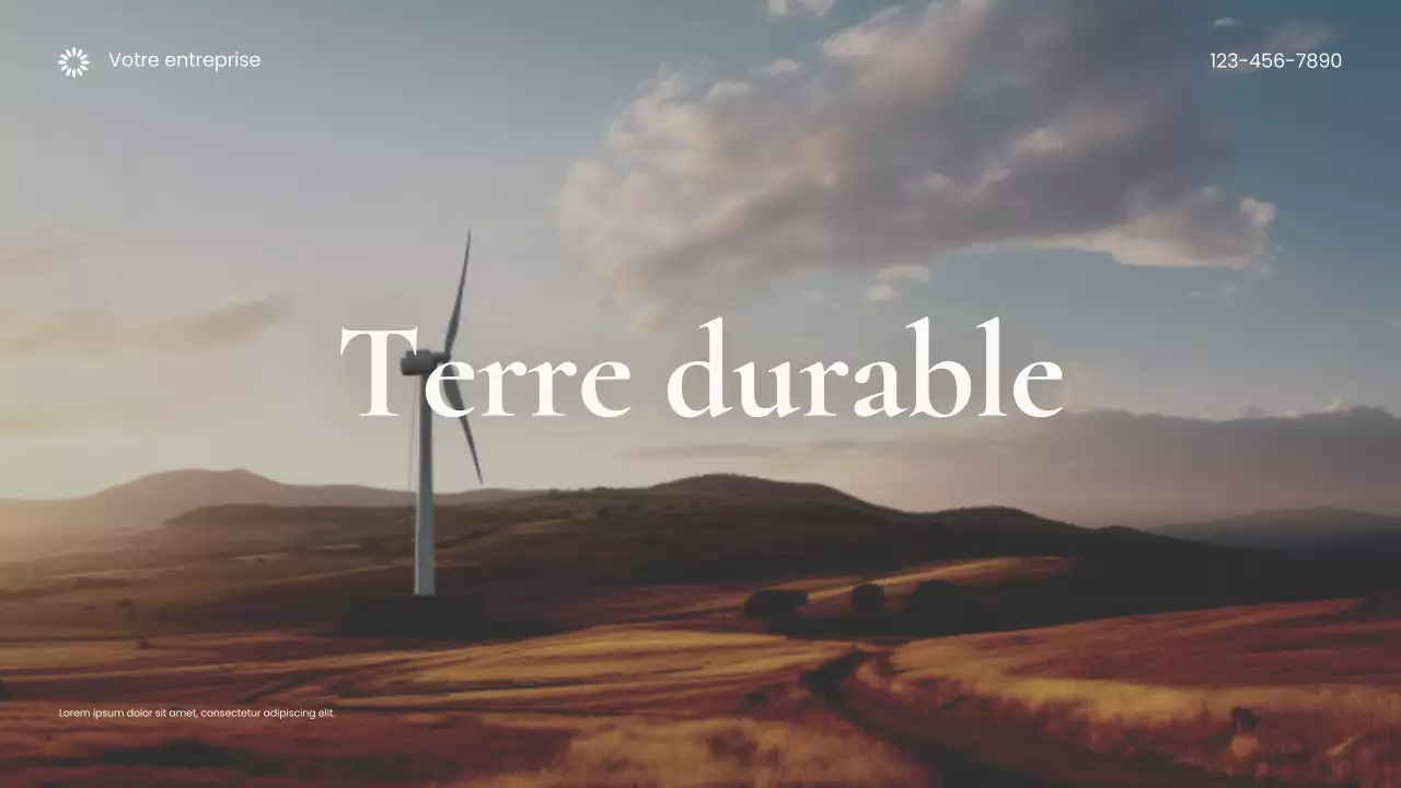 Présentation Brown Photocentric Sustainable Earth