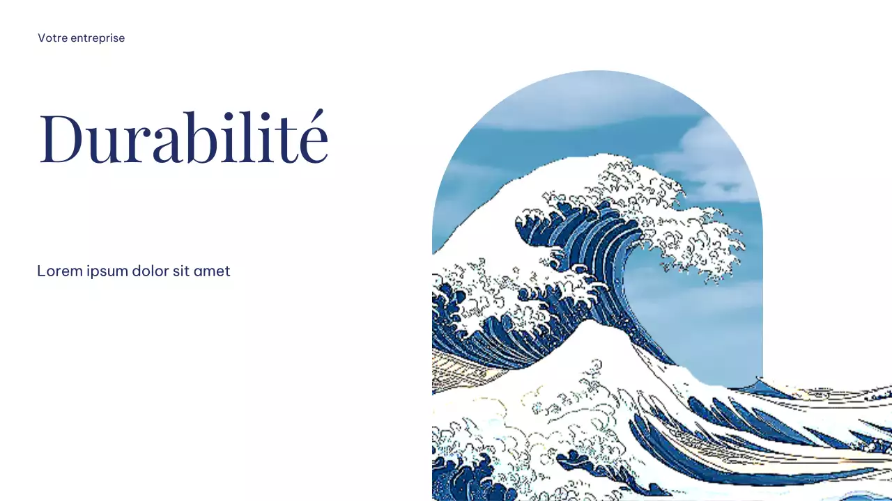 Présentation simple, minimaliste et durable de la Terre en blanc et bleu