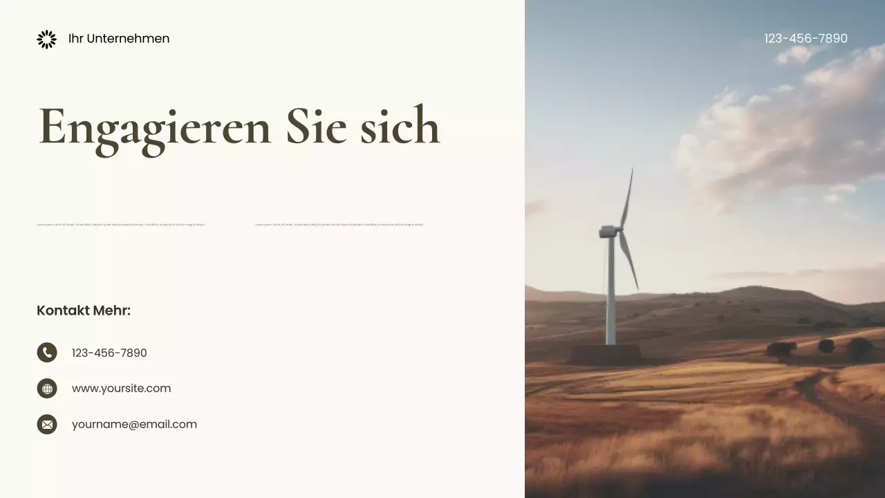 Brown Photocentric Nachhaltige Erde Präsentation