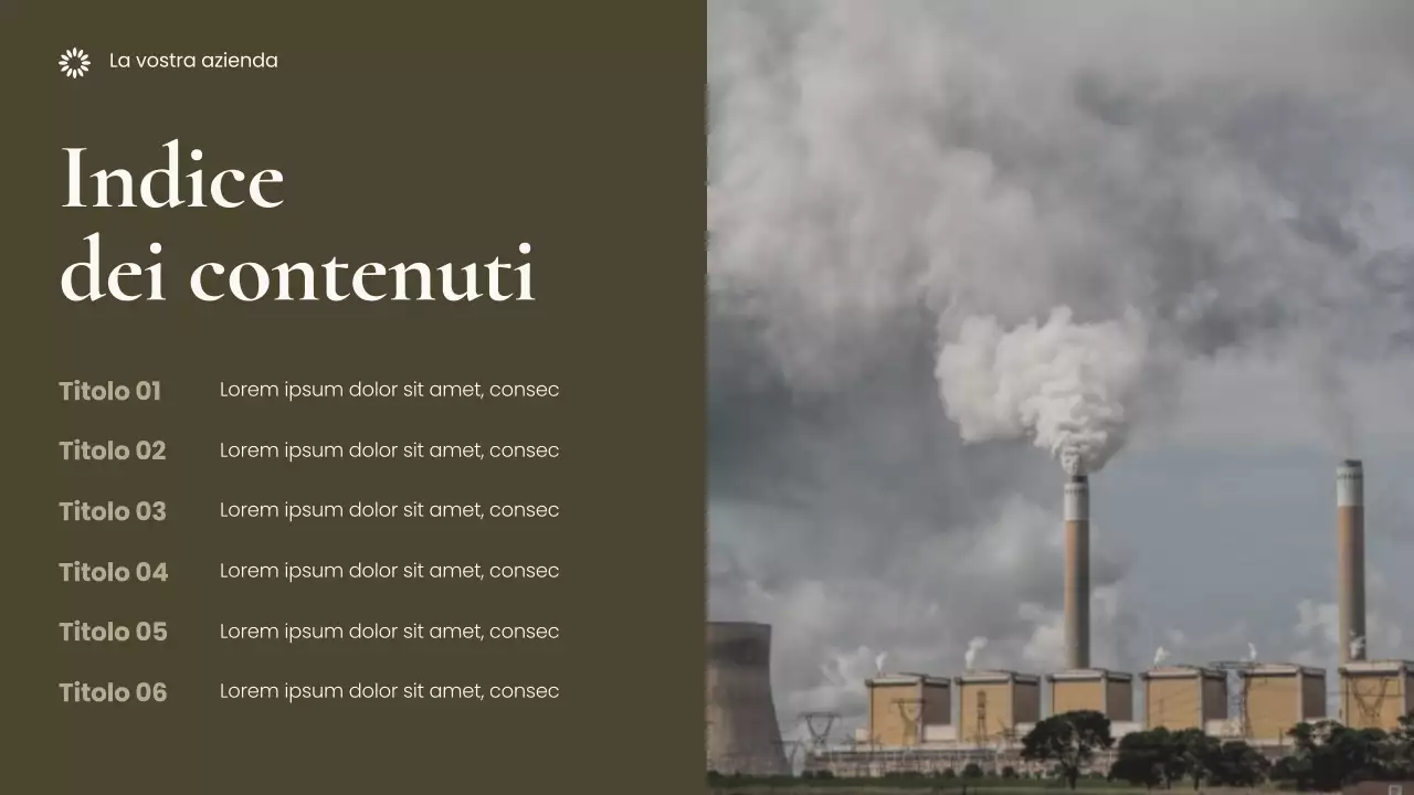 Presentazione della Terra sostenibile fotocentrica marrone