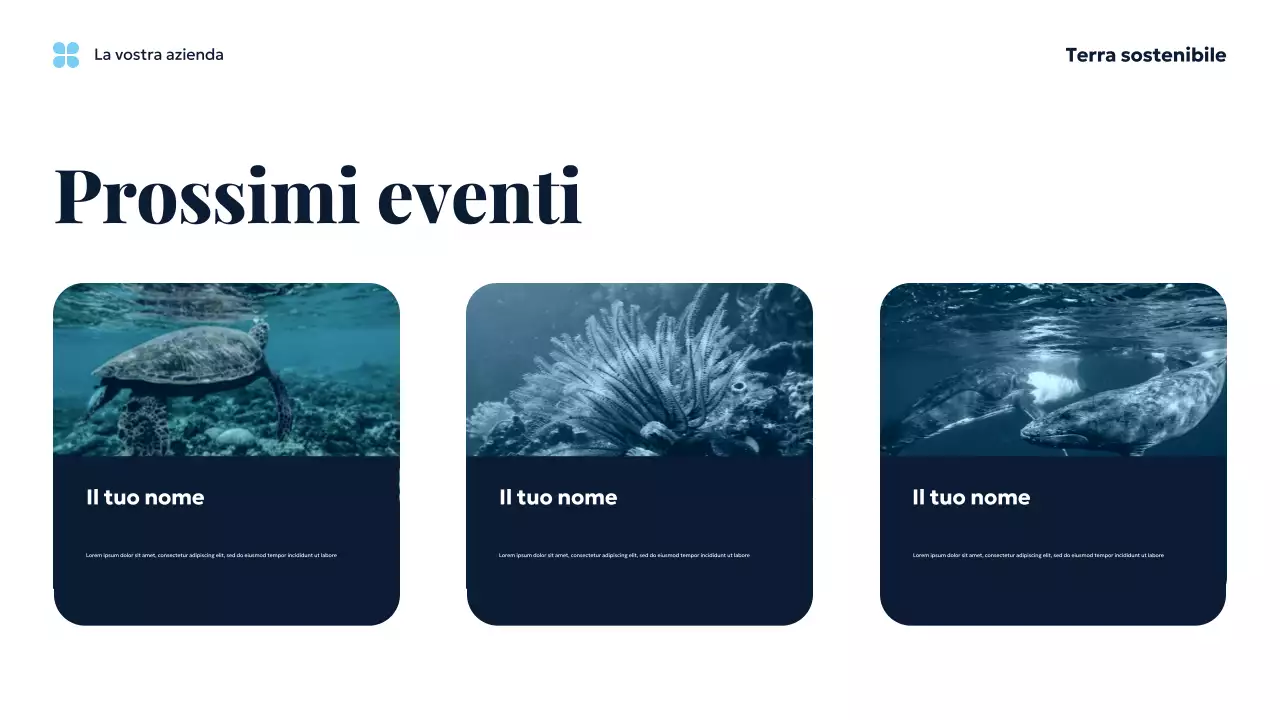 Presentazione di Blue Ocean Sustainable Earth