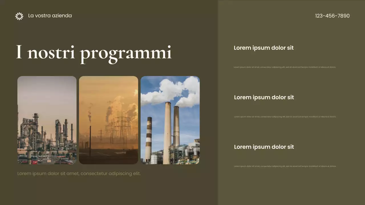 Presentazione della Terra sostenibile fotocentrica marrone