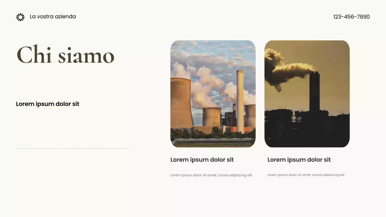 Presentazione della Terra sostenibile fotocentrica marrone