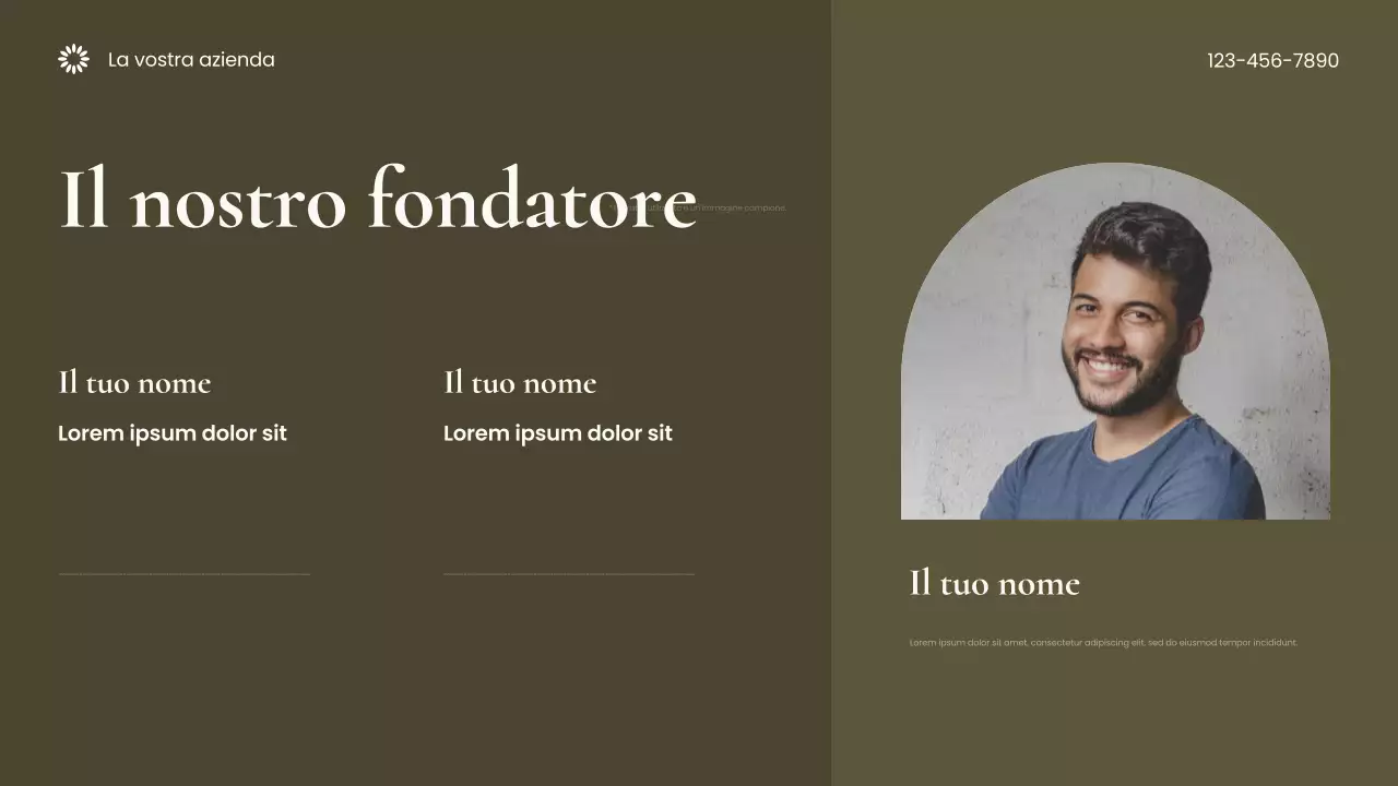 Presentazione della Terra sostenibile fotocentrica marrone