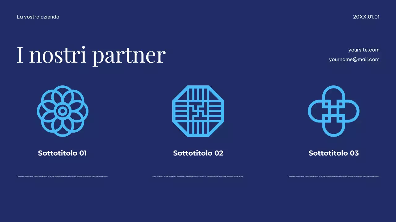 Presentazione della Terra sostenibile semplice e minimalista bianca e blu