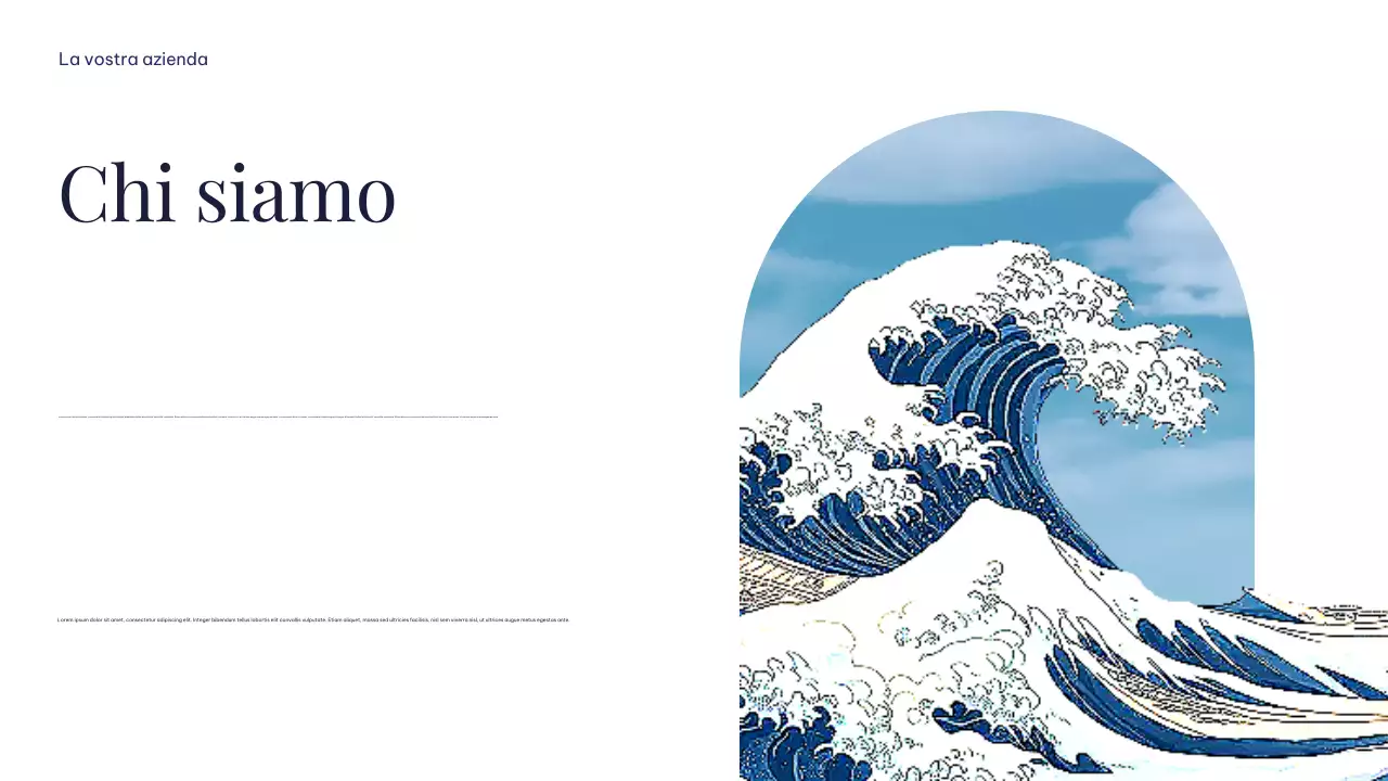 Presentazione della Terra sostenibile semplice e minimalista bianca e blu