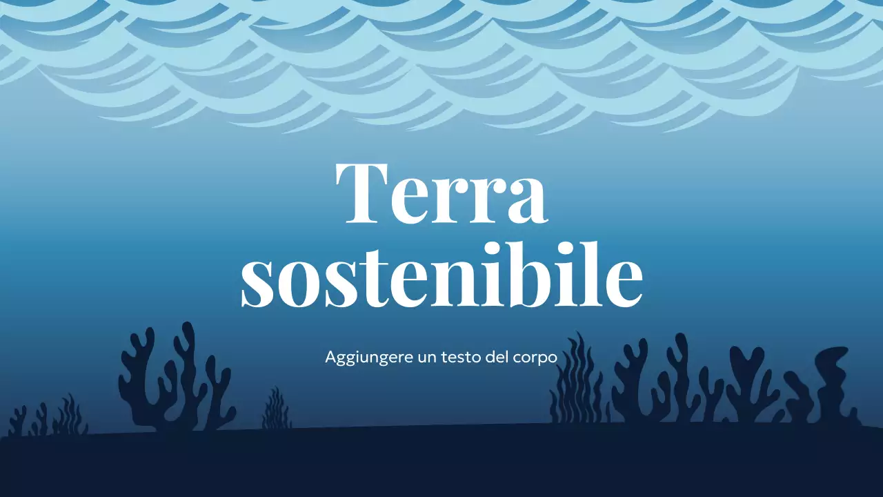 Presentazione di Blue Ocean Sustainable Earth