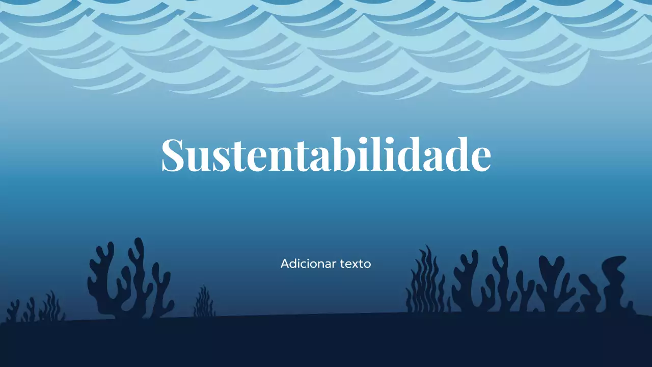 Apresentação da Terra Sustentável do Oceano Azul