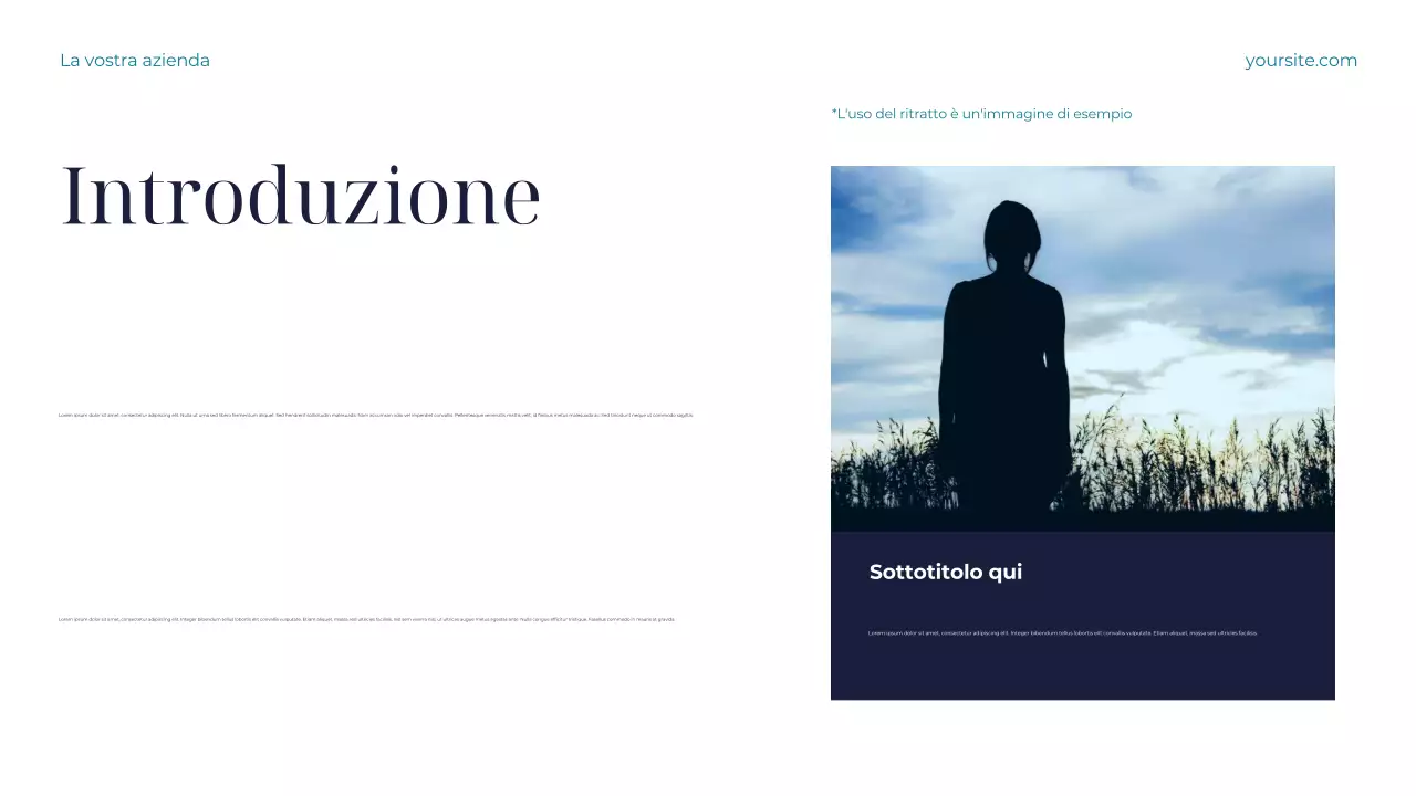 Presentazione della Terra sostenibile in verde acqua e bianco