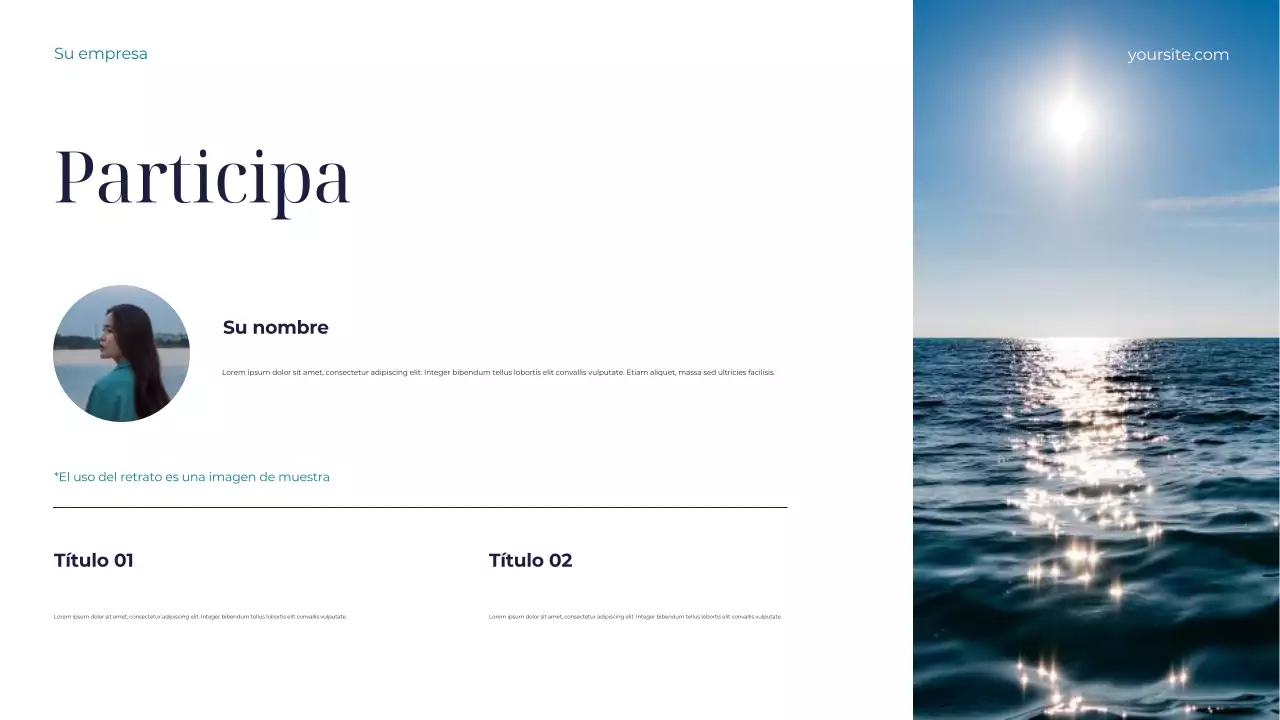 Presentación de la Tierra Sostenible en Verde Azulado y Blanco