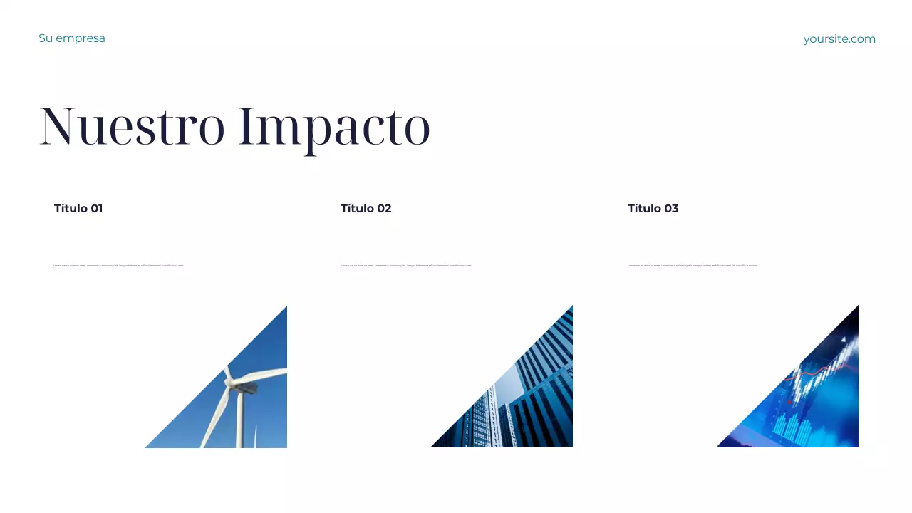 Presentación de la Tierra Sostenible en Verde Azulado y Blanco