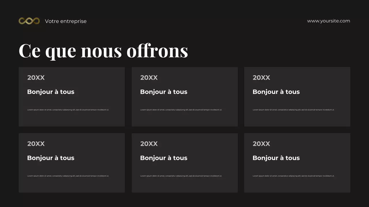 Présentation de la boîte à outils de conseil juridique photocentrique en noir et or