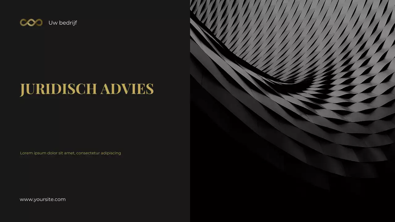 Presentatie van de Black and Gold Bold Photocentric Legal Consulting Toolkit