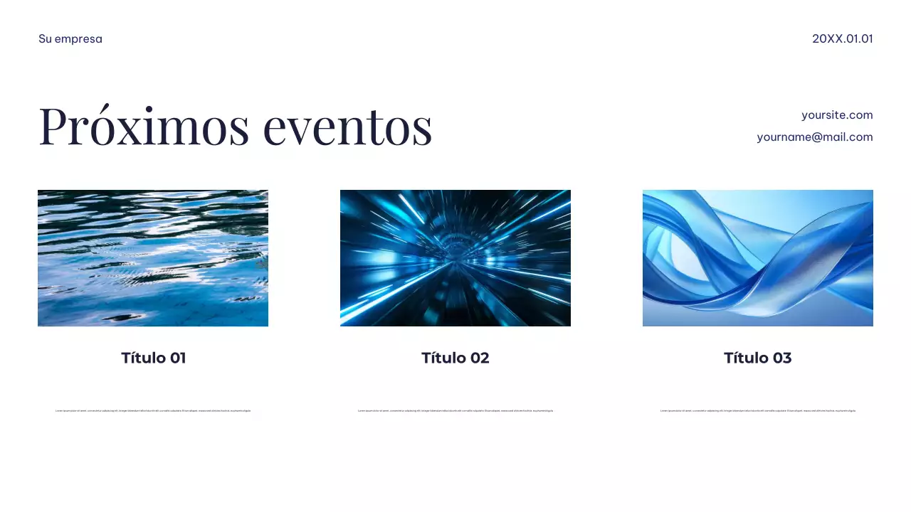 Presentación minimalista, sencilla y sostenible de la Tierra en blanco y azul