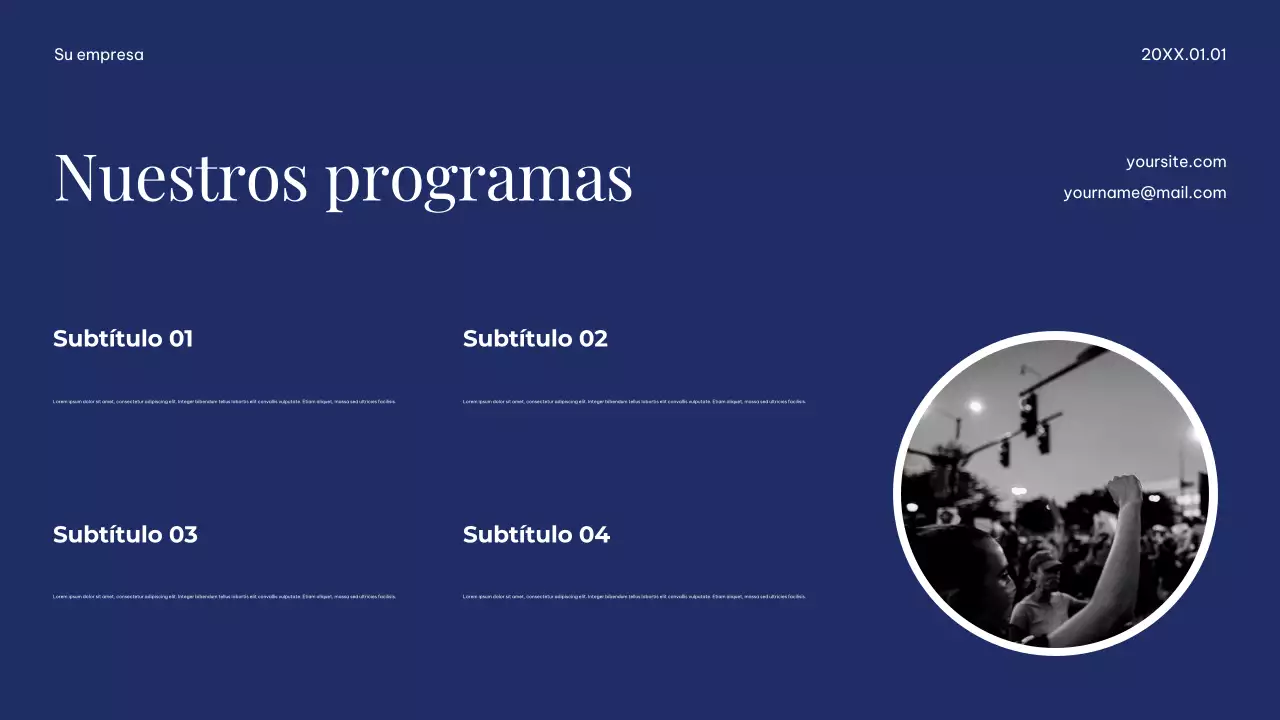 Presentación minimalista, sencilla y sostenible de la Tierra en blanco y azul