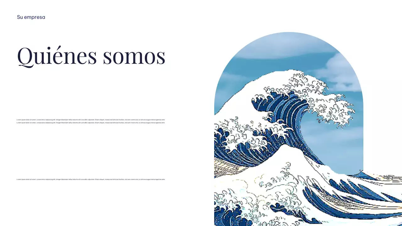 Presentación minimalista, sencilla y sostenible de la Tierra en blanco y azul