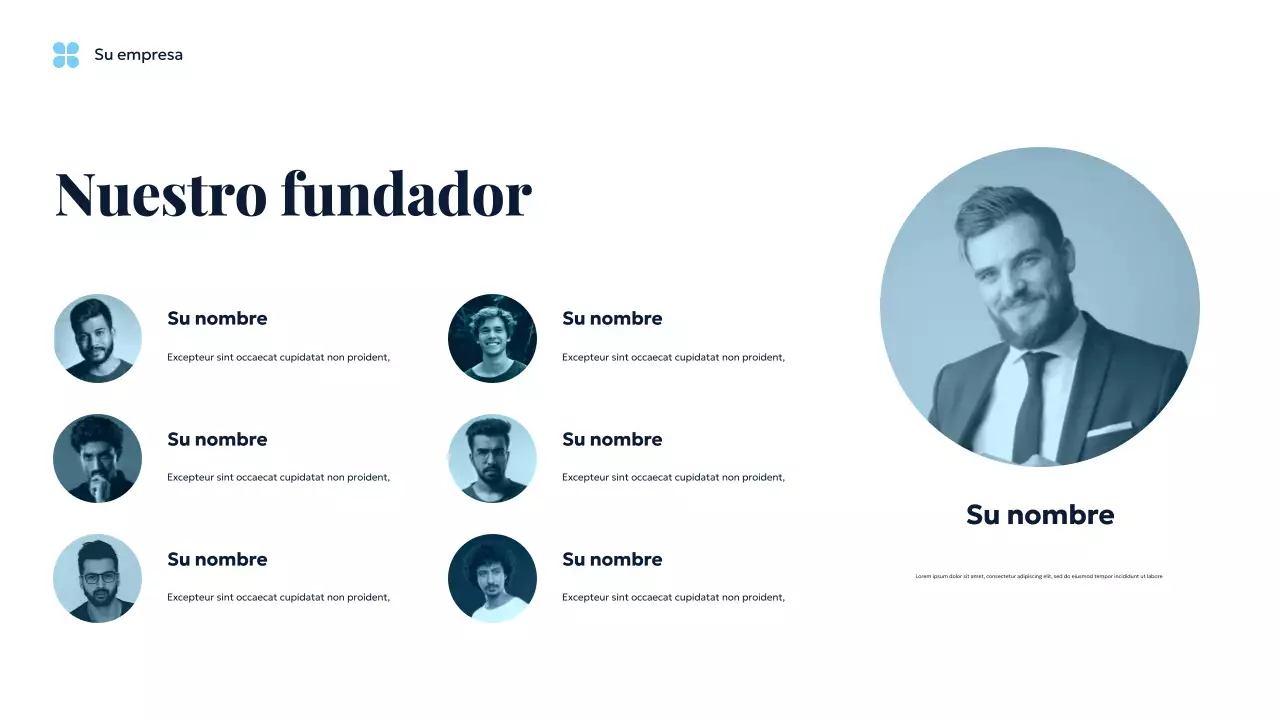 Presentación de la Tierra Sostenible del Océano Azul