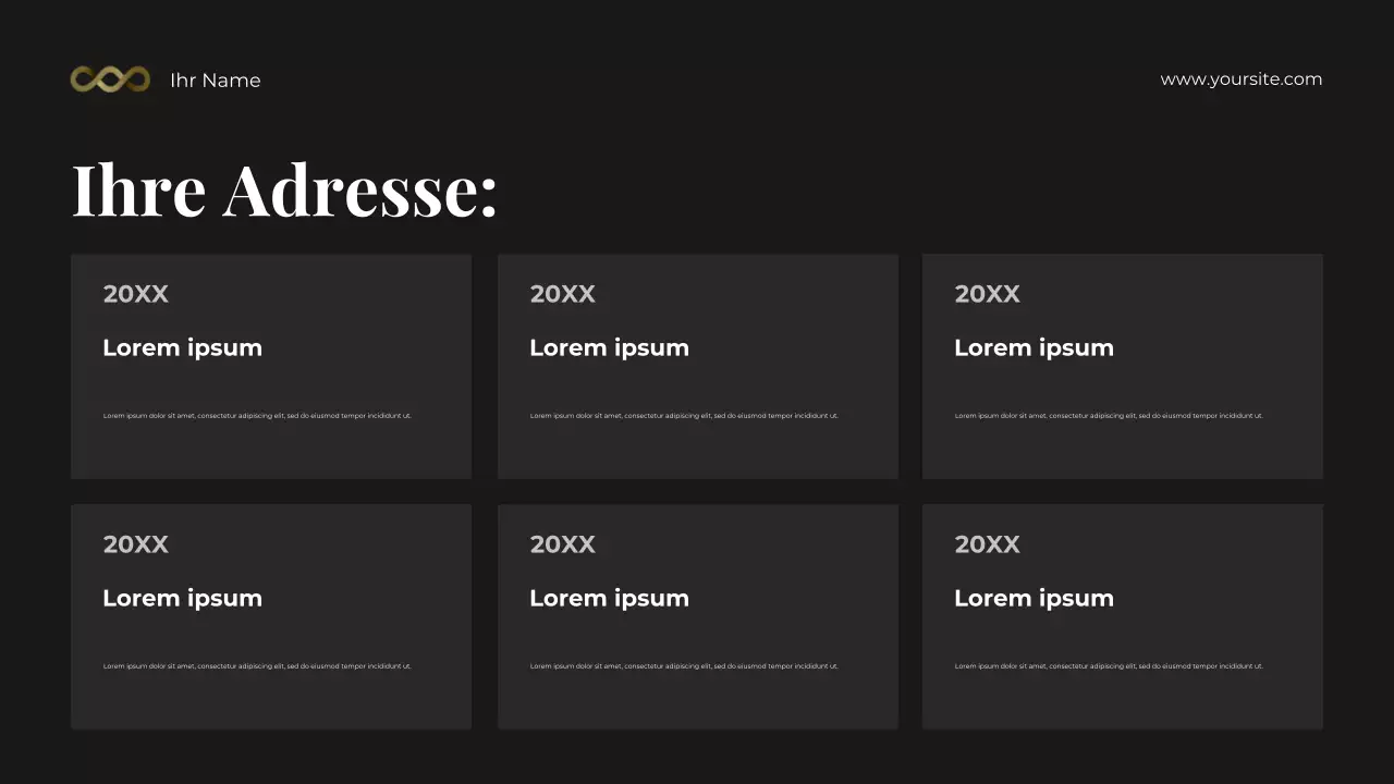 Schwarz-goldenes, auffälliges fotozentrisches Toolkit für Rechtsberatung Präsentation