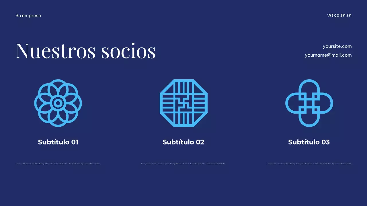 Presentación minimalista, sencilla y sostenible de la Tierra en blanco y azul