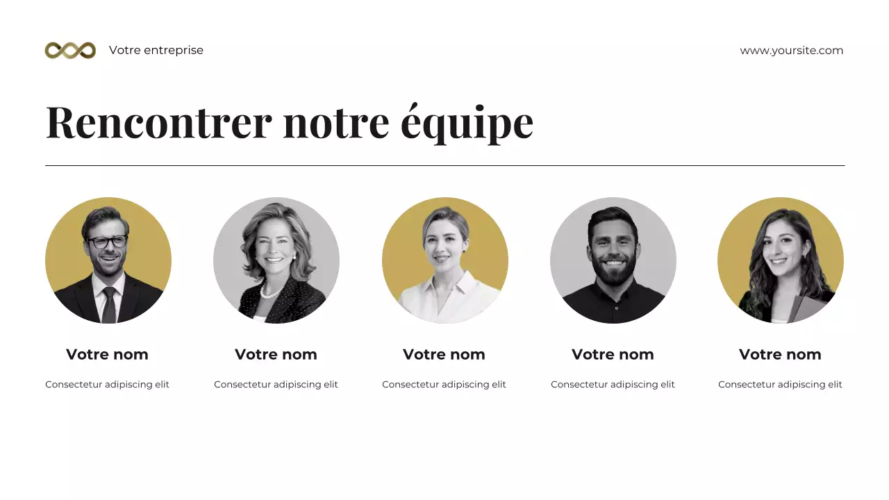 Présentation de la boîte à outils de conseil juridique photocentrique en noir et or