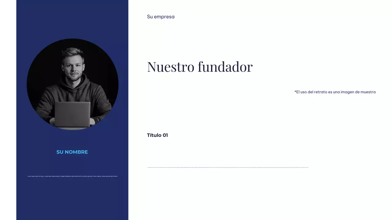 Presentación minimalista, sencilla y sostenible de la Tierra en blanco y azul