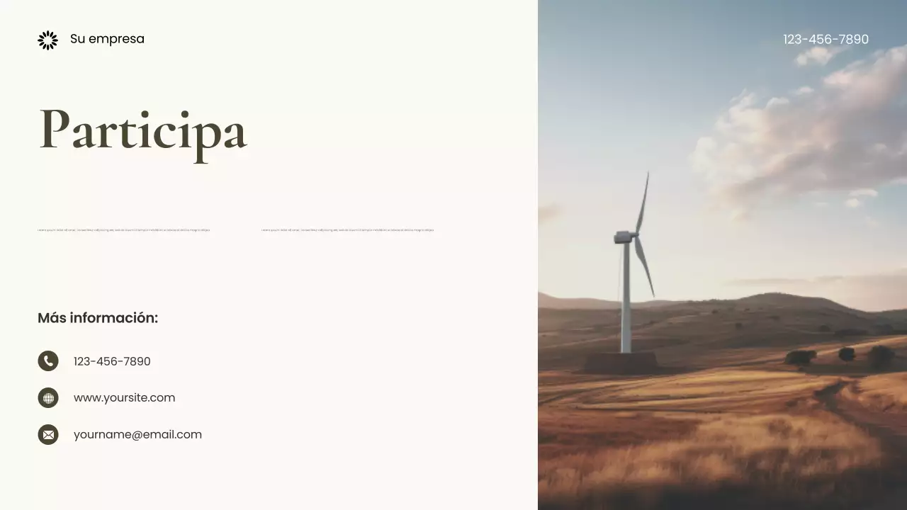 Presentación de Brown Photocentric Sustainable Earth