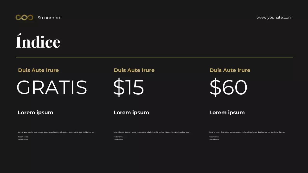 Presentación del kit de herramientas de consultoría legal fotocéntrica en negro y dorado