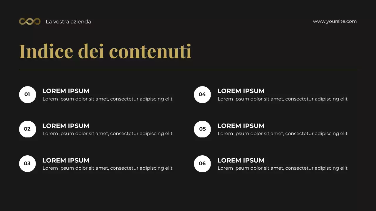 Presentazione del kit di consulenza legale fotocentrica in nero e oro audace