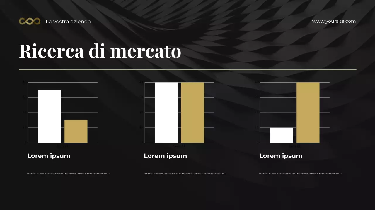Presentazione del kit di consulenza legale fotocentrica in nero e oro audace