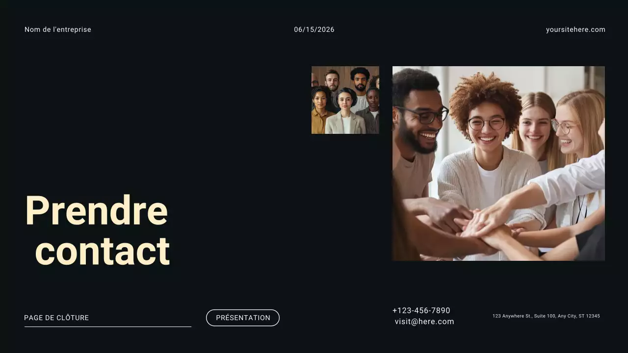 Agence de marketing numérique minimaliste moderne en noir et blanc