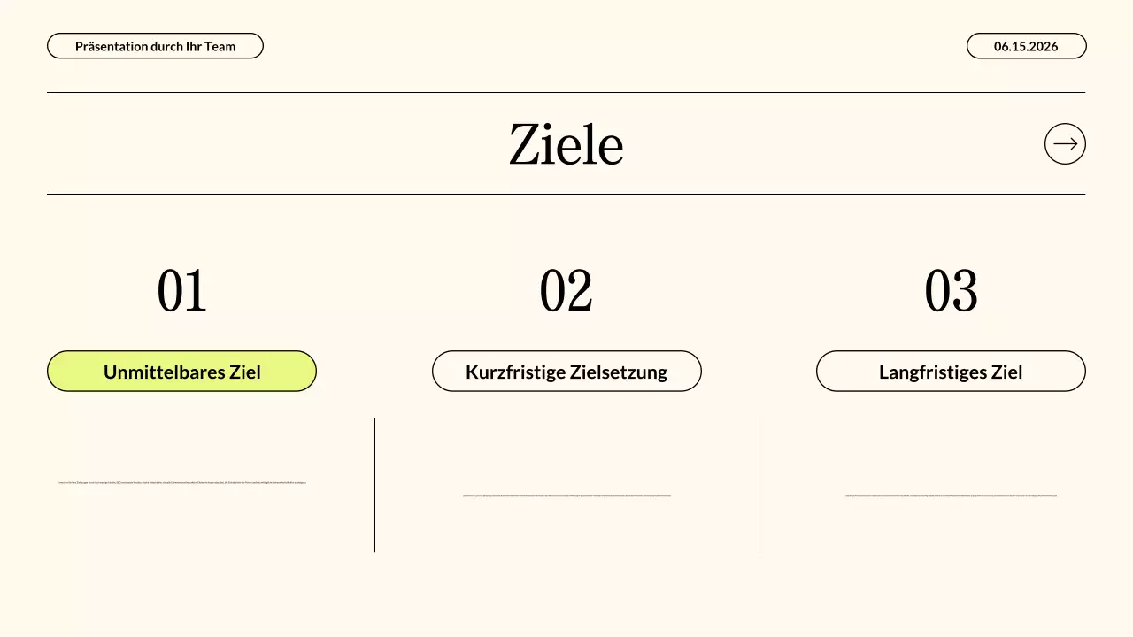 Moderne Content-Marketing-Strategie in Neonbeige – Geschäftspräsentation