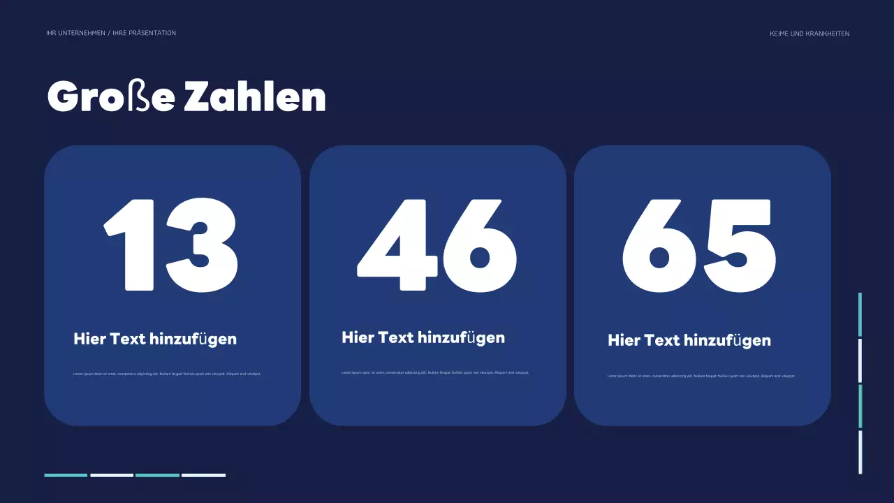 blaugrüne moderne Gesundheitspräsentation