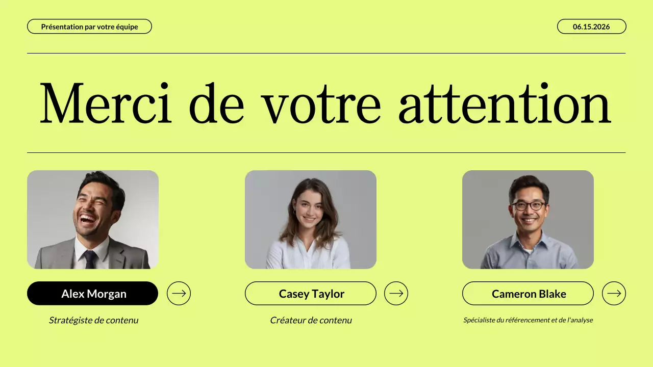 Présentation commerciale d'une stratégie de marketing de contenu beige fluo moderne