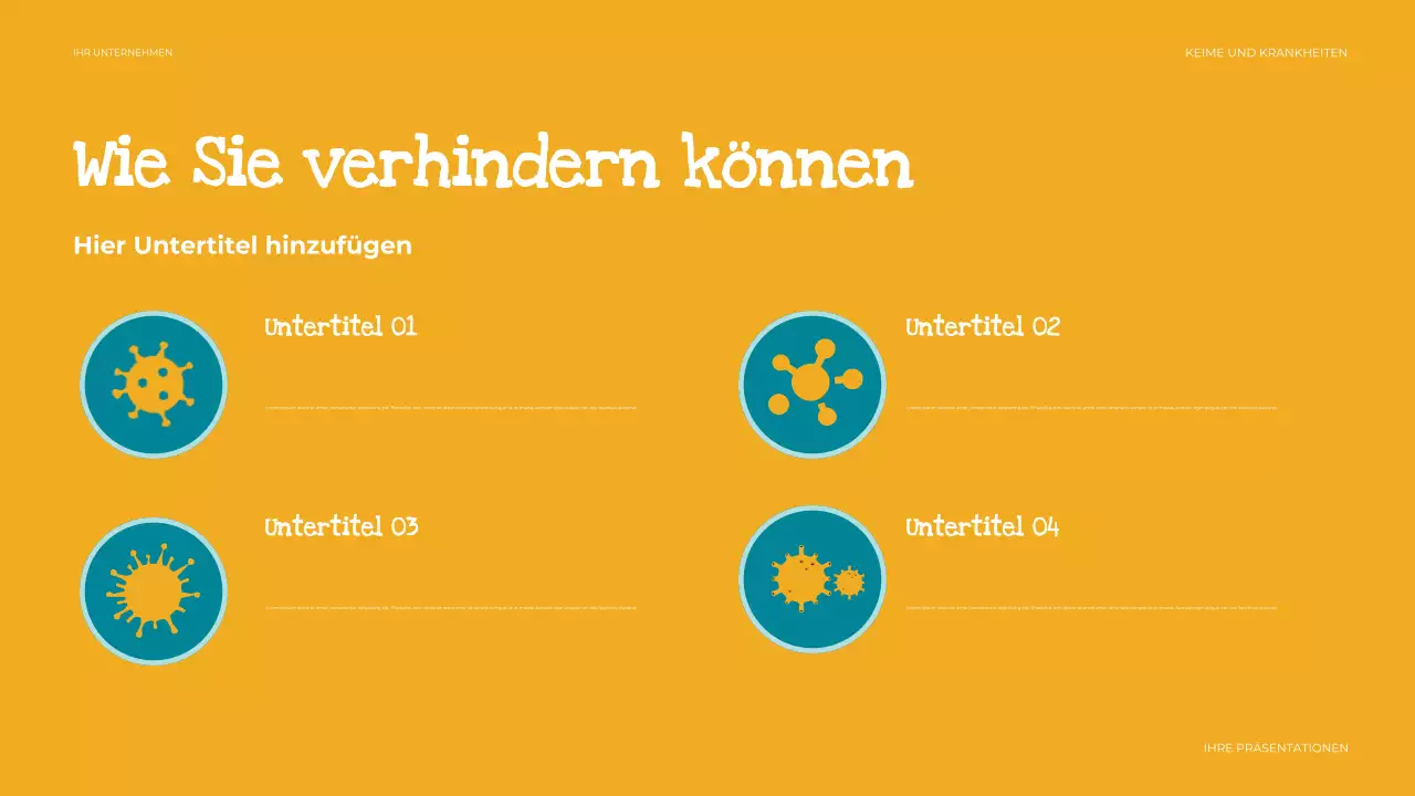 beige einfache Gesundheitspräsentation