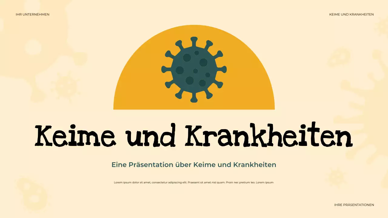 beige einfache Gesundheitspräsentation