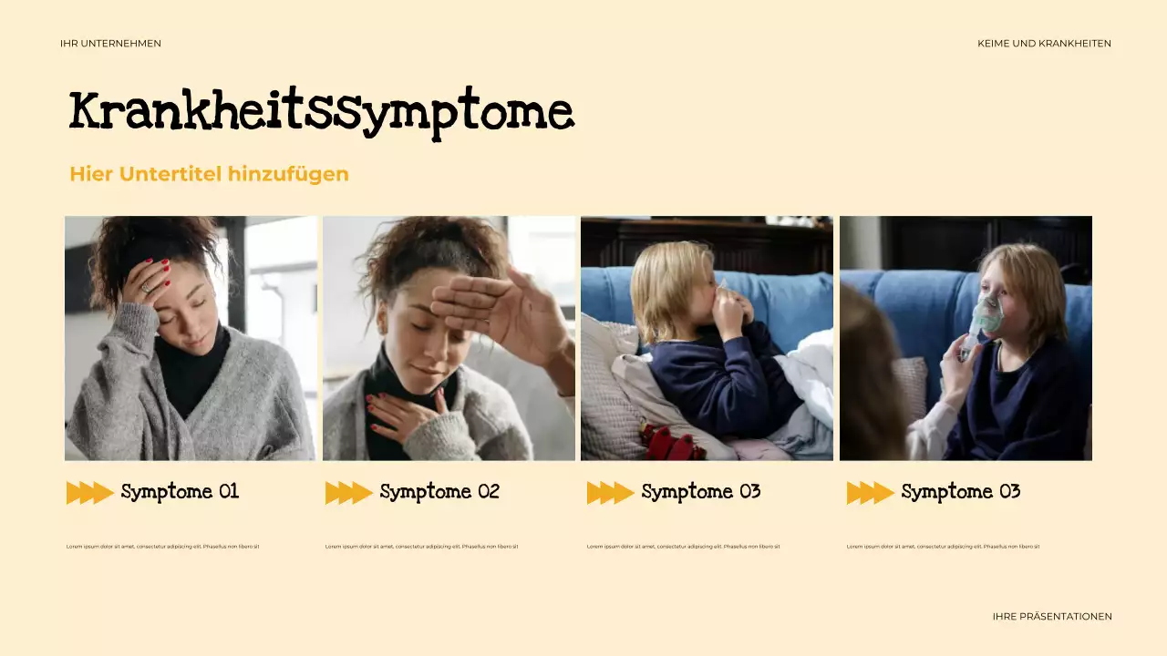 beige einfache Gesundheitspräsentation