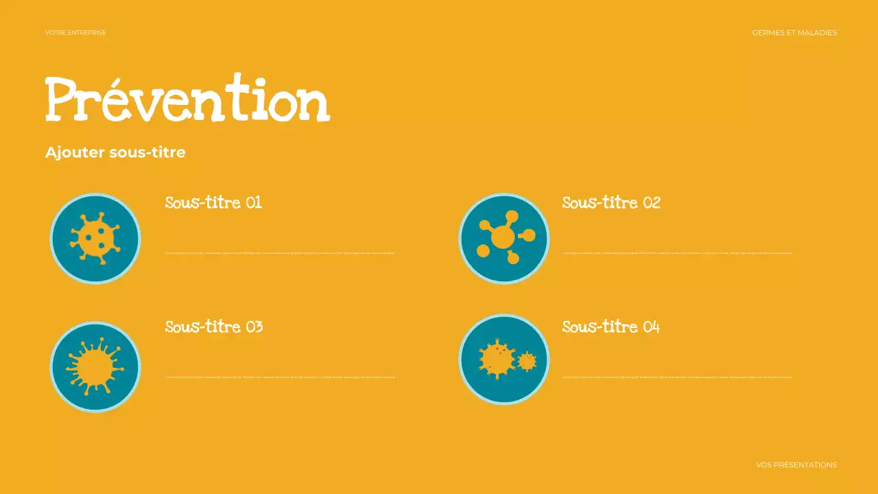 présentation de santé simple et beige