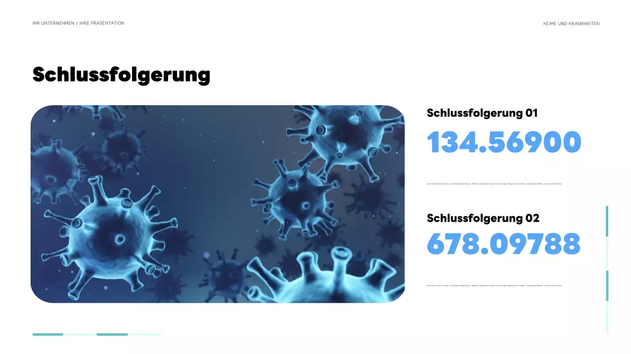 blaugrüne moderne Gesundheitspräsentation